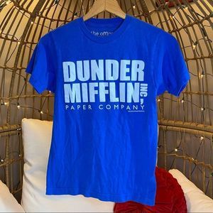 Dunder Mifflin Paper Co. The Office blue tee XS